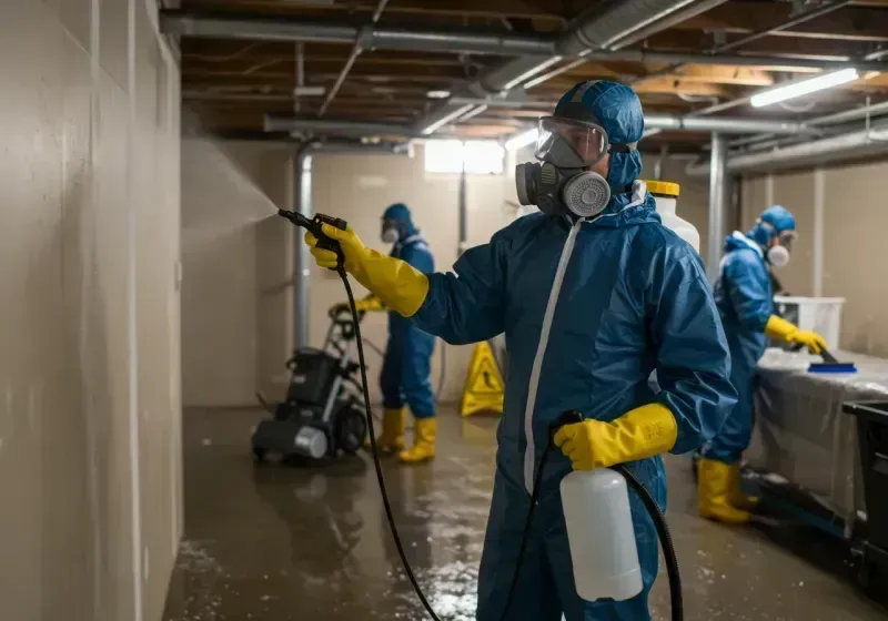 Basement Sanitization and Antimicrobial Treatment process in Toole County, MT